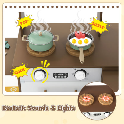 Corner Kitchen With Lights And Sounds, Coffee, Ages 3+ Play Kitchen Sets at Gallery Canada