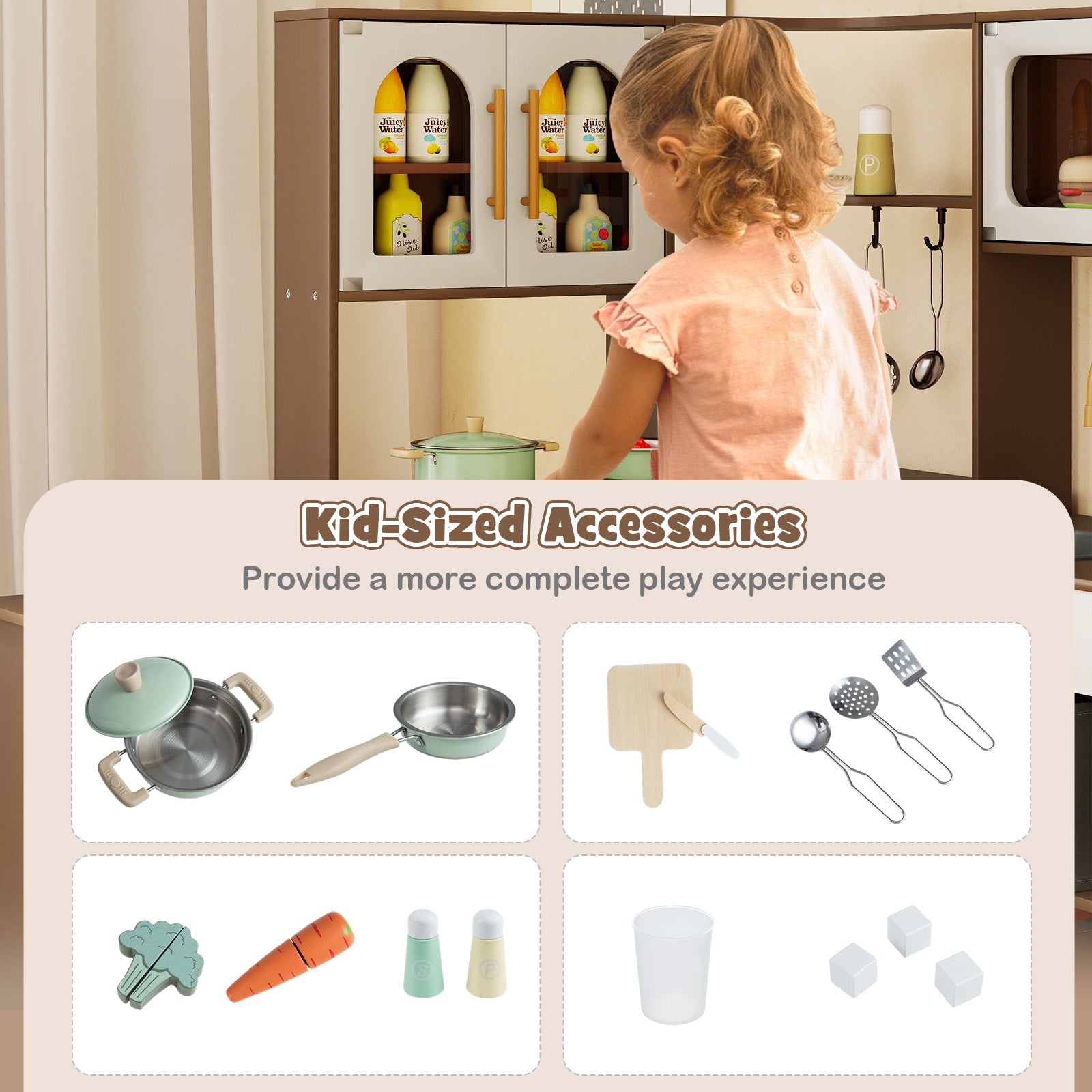 Corner Kitchen With Lights And Sounds, Coffee, Ages 3+ Play Kitchen Sets at Gallery Canada