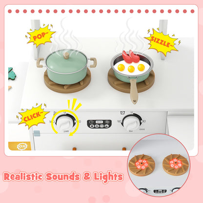 Kids Corner Kitchen With Lights And Sounds, White Play Kitchen Sets at Gallery Canada