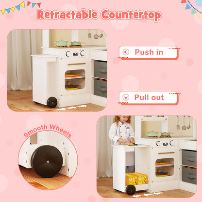 Kids Corner Kitchen With Lights And Sounds, White Play Kitchen Sets at Gallery Canada