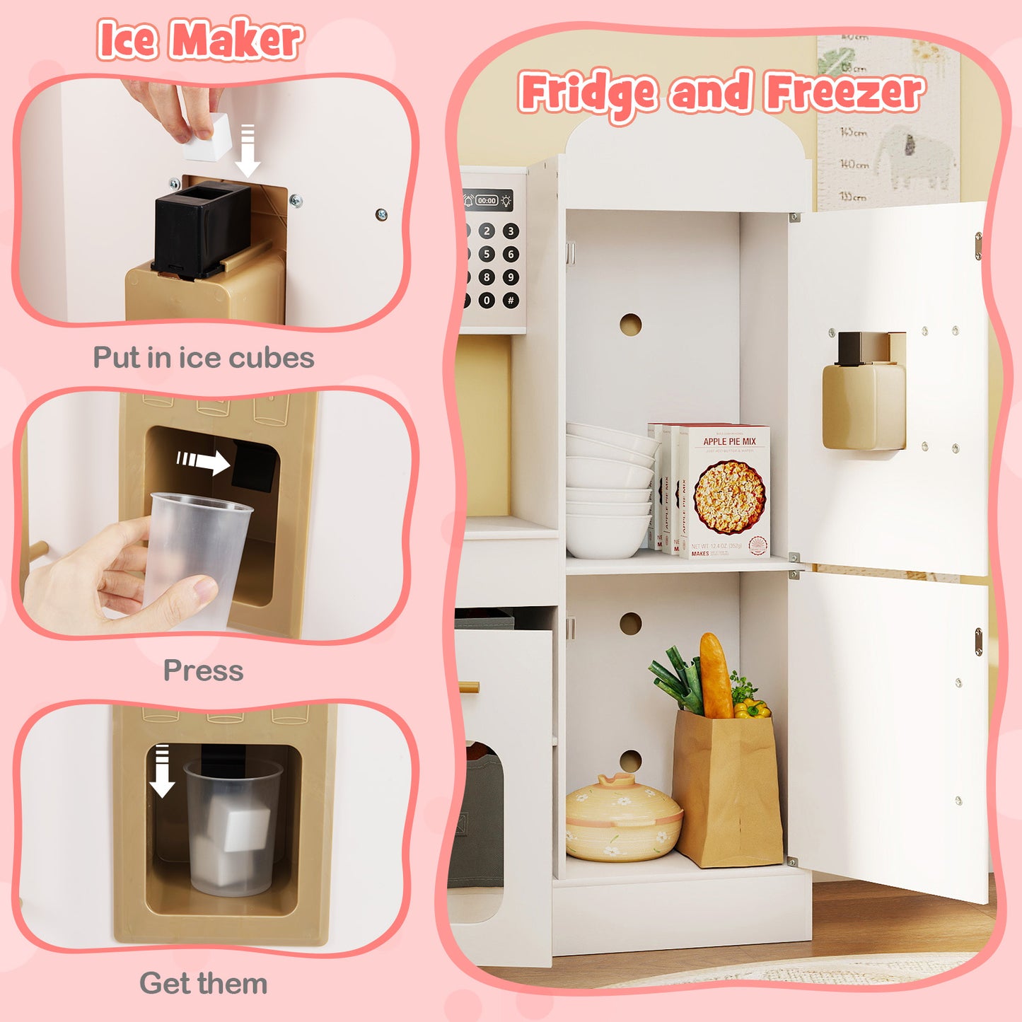 Kids Corner Kitchen With Lights And Sounds, White Play Kitchen Sets at Gallery Canada
