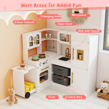 Kids Corner Kitchen With Lights And Sounds, White Play Kitchen Sets at Gallery Canada