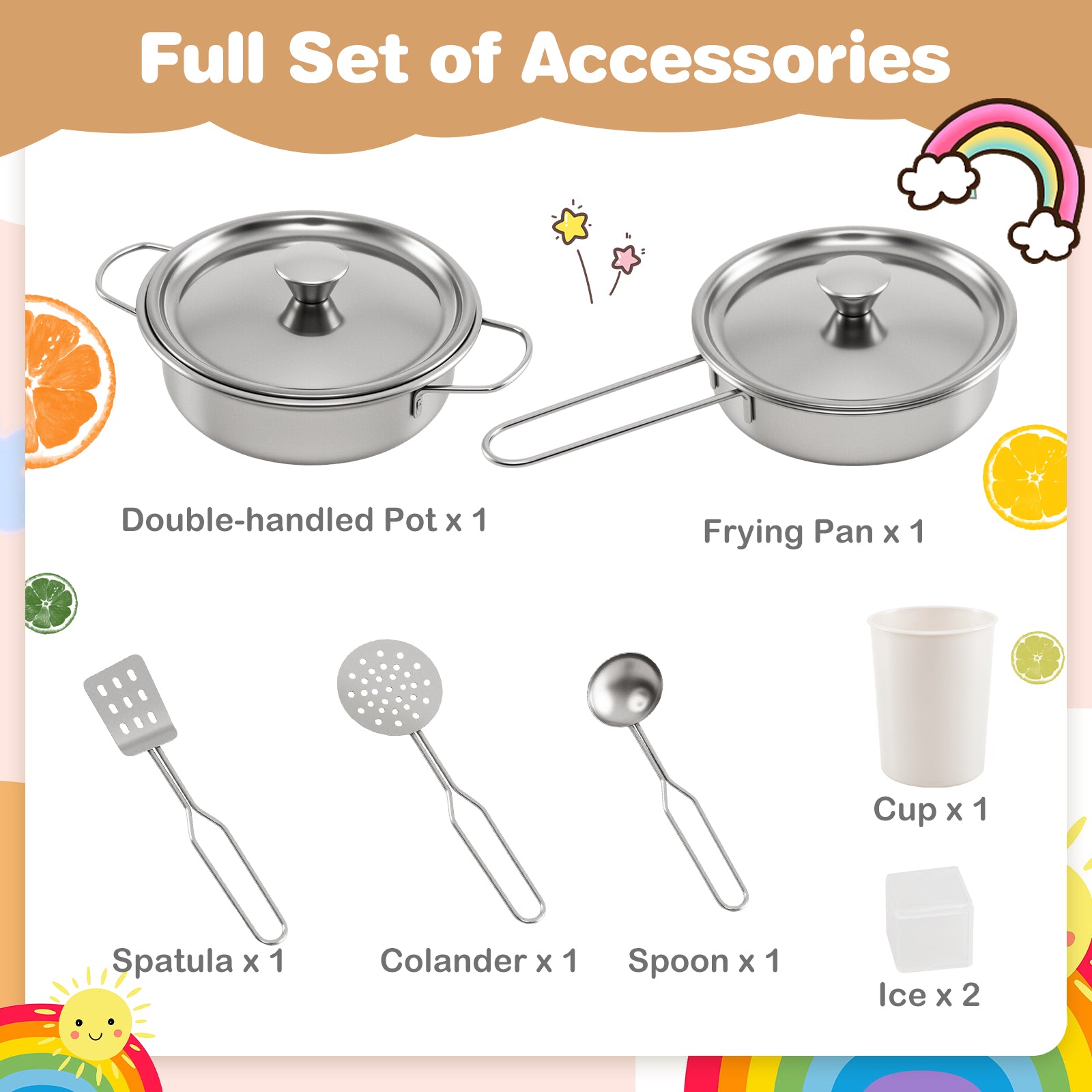 Corner Wooden Play Kitchen with Lights and Sounds Large Pretend Play Kitchen Set, White Play Kitchen Sets at Gallery Canada