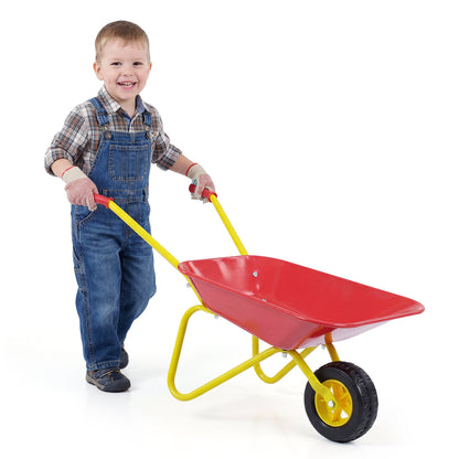 Kids Wheelbarrow With All-Terrain Wheels, Red