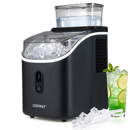 Countertop Ice Maker with External Tank and Self-Cleaning 13 Thickness Levels, Black Ice Makers at Gallery Canada