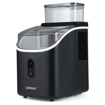 Countertop Ice Maker with External Tank and Self-Cleaning 13 Thickness Levels, Black Ice Makers at Gallery Canada
