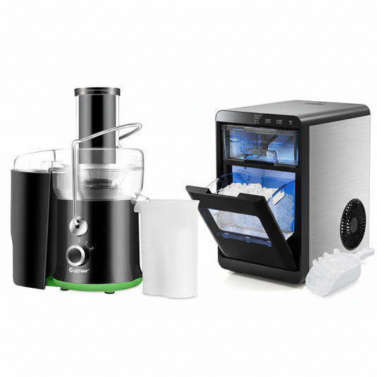 Countertop Nugget Ice Maker and Powerful Fruit Vegetable Juicer Combo for Refreshing Beverages Kitchen Appliances Options at Gallery Canada