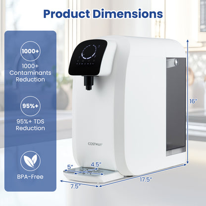 Countertop Reverse Osmosis Water Filter, 5-Stage RO PPC System, UV Light, White Water Dispensers at Gallery Canada