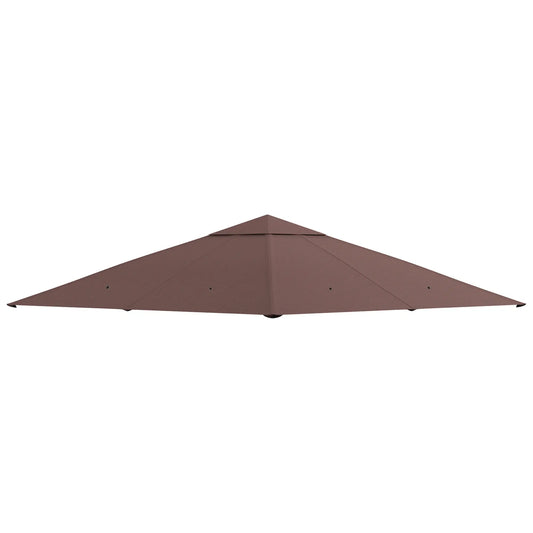 10' x 10' Square Gazebo Canopy, UV Protected, Sun Shade Gazebo Canopy Replacement Coffee at Gallery Canada