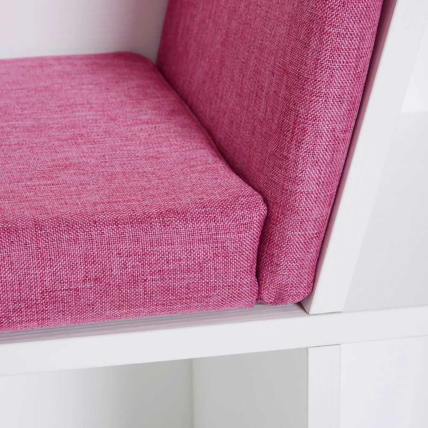 6-Cubby Bookcase with Seat Cushion, Cube Storage Shelf, Pink Small Bookshelves at Gallery Canada