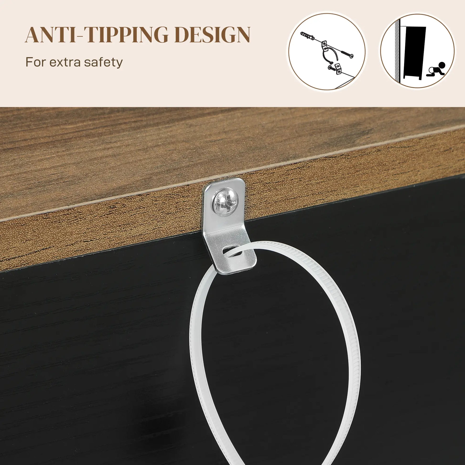 Sideboard, Buffet Cabinet with 4 Barn Doors, 3 Drawers, Black Storage Cabinets at Gallery Canada