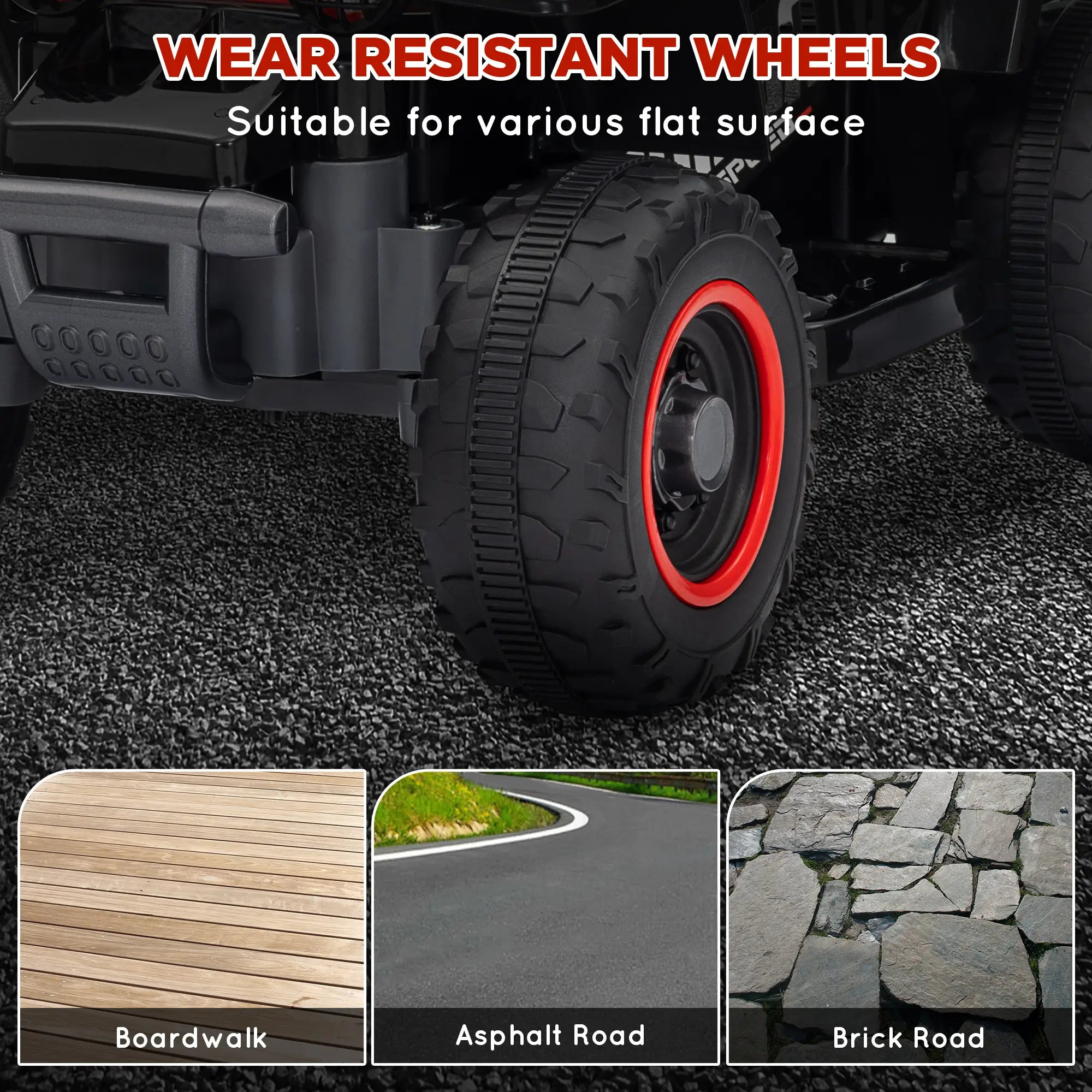 6V Kids ATV Quad, 4 Wheeler Electric Ride On Car, Black Electric Toy Cars at Gallery Canada