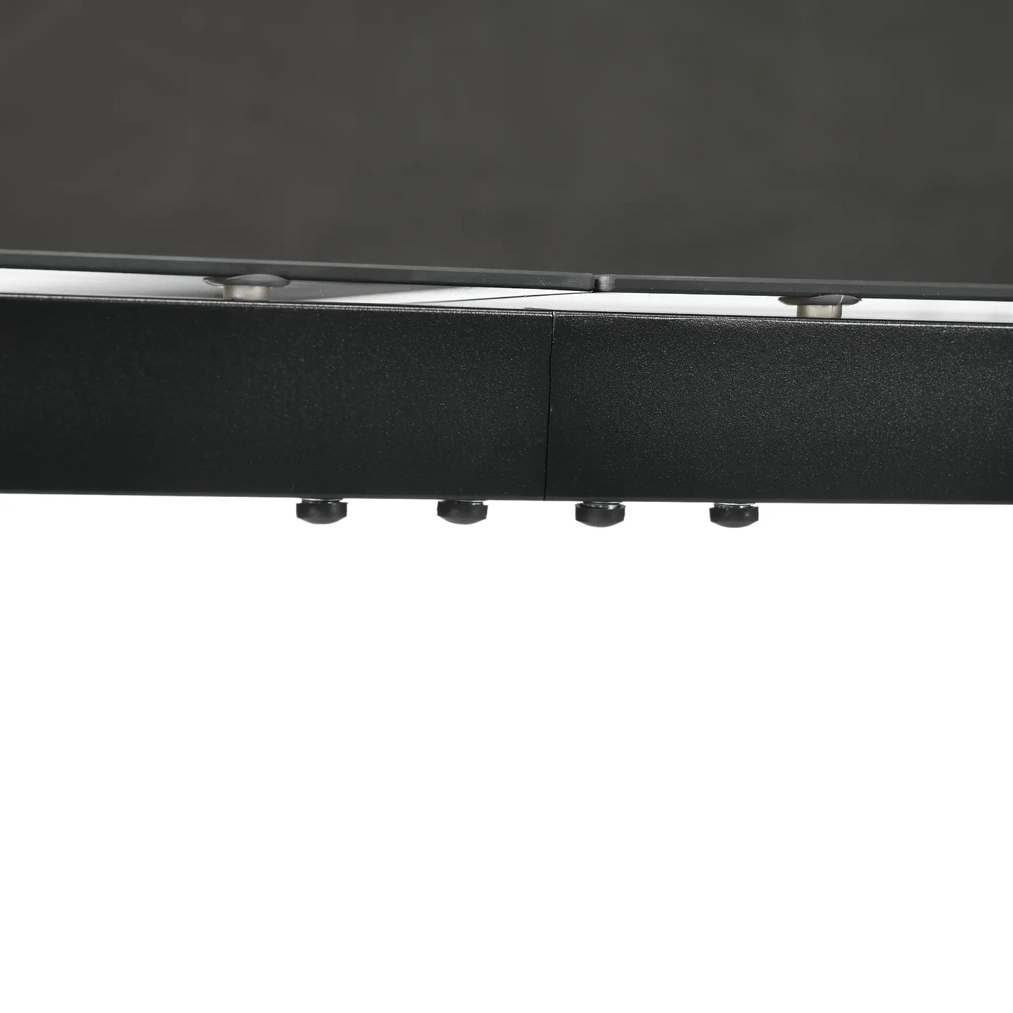 Rectangular Outdoor Dining Table For 8, Tempered Glass Top, Aluminum Frame, 70.9" x 31.5" x 28.3", Black Patio Dining Tables at Gallery Canada