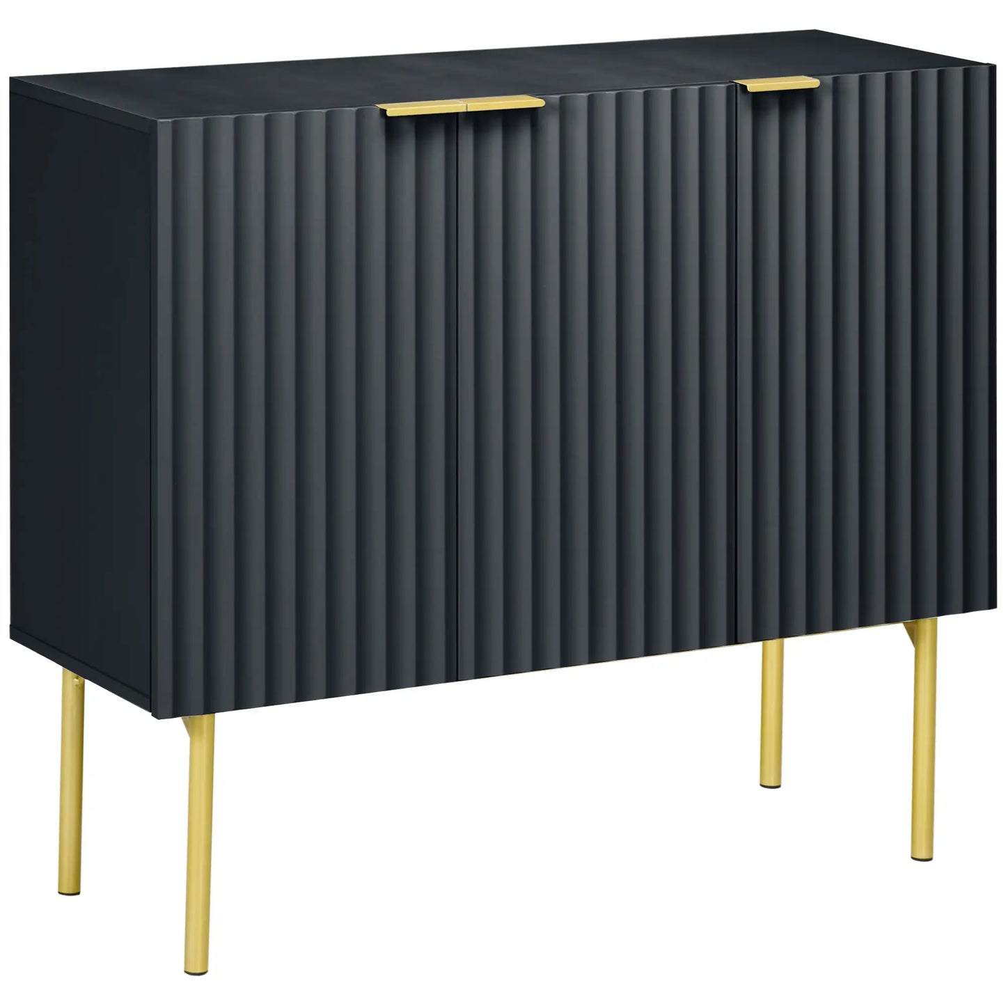 Modern Storage Cabinet, Sideboard Buffet, Gold Legs, Black Storage Cabinets Black at Gallery Canada