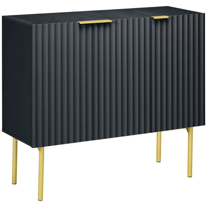 Modern Storage Cabinet, Sideboard Buffet, Gold Legs, Black Storage Cabinets Black at Gallery Canada