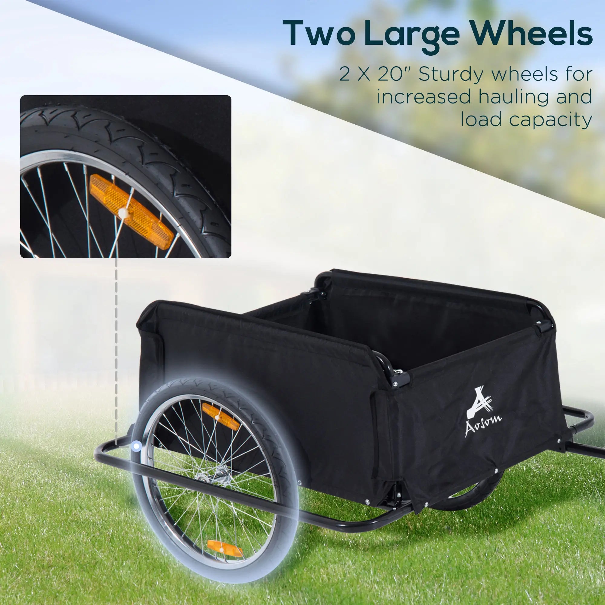 Bicycle Trailer, Utility Cart, Removable Cover, Red Bike Cargo Trailers at Gallery Canada