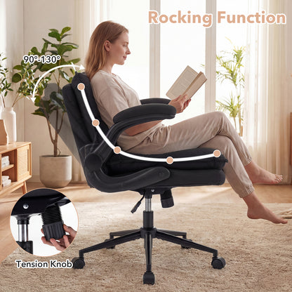 Criss Cross Chair With Wheels, Flip-Up Arms, Adjustable Height, Gray Ergonomic Chairs at Gallery Canada