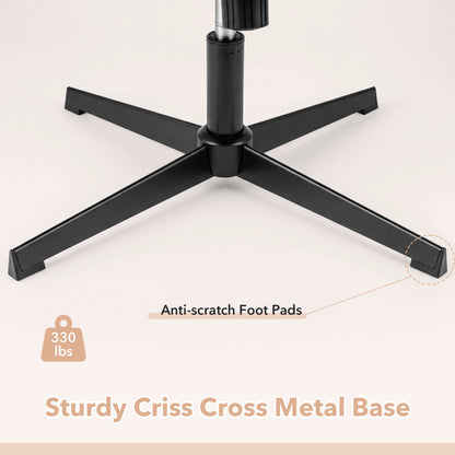Criss Cross Chair With Flip-Up Arms Ergonomic Office Desk Chair, Beige Ergonomic Chairs at Gallery Canada
