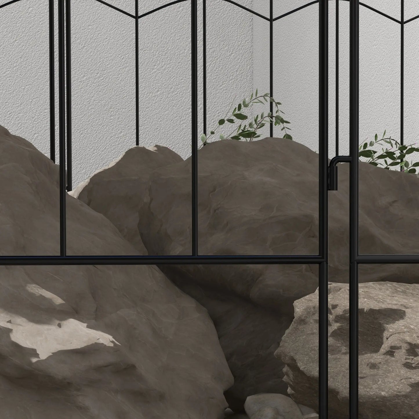 4 Pack Garden Fencing, Decorative Fence Panels, Circle, Wave, Black Garden Fences at Gallery Canada