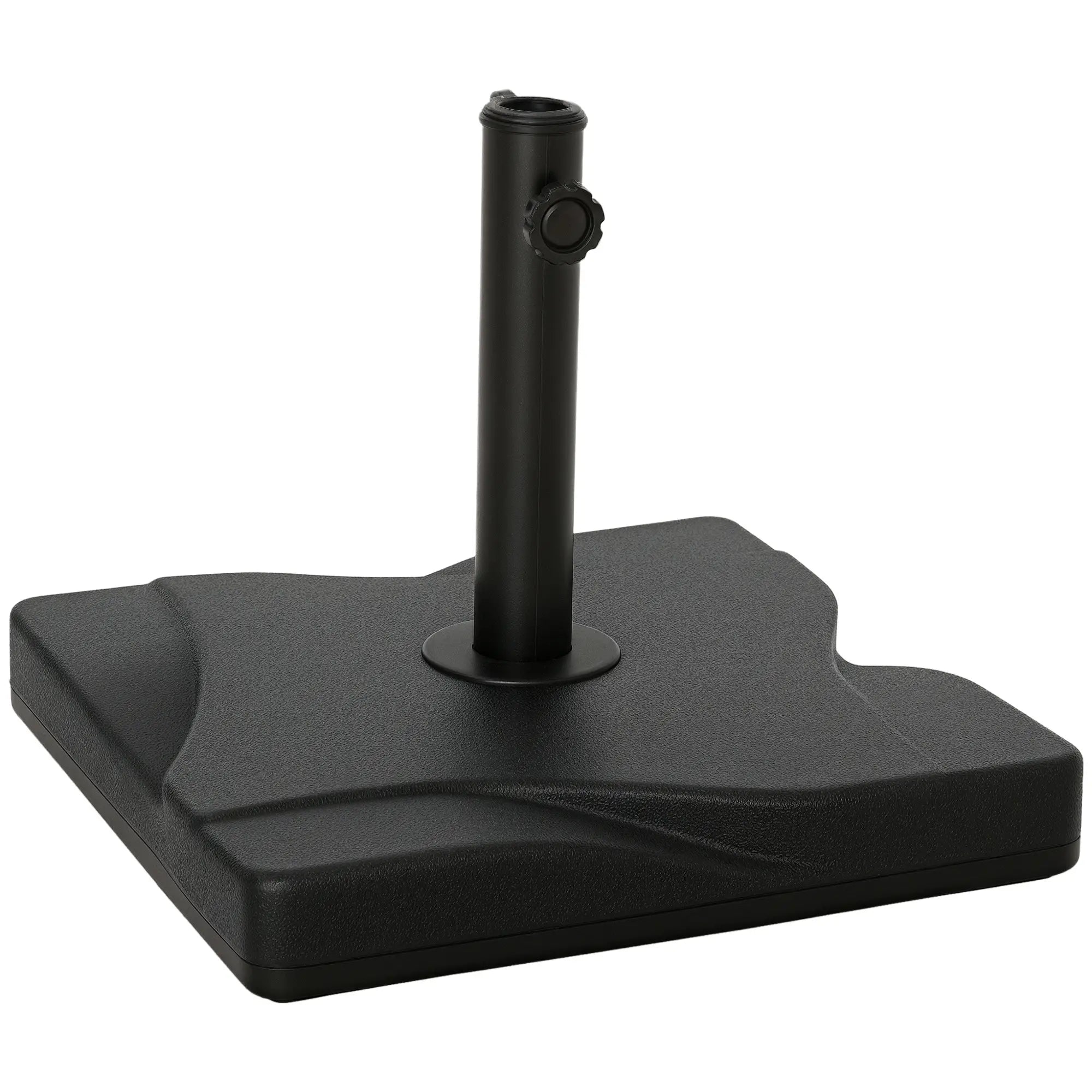 Outdoor Square Cement Parasol Base, Fits Φ1.3