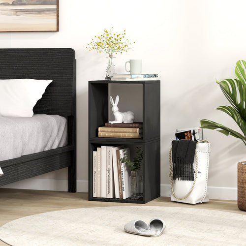 Cube Storage Organizer Set of 2, Black
