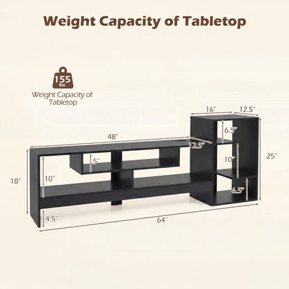 Cube TV Stand For 55 Inch TV, Black
