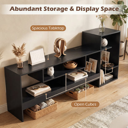Cube TV Stand For 55 Inch TV, Black