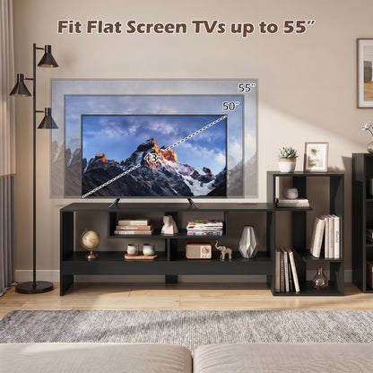 Cube TV Stand For 55 Inch TV, Black