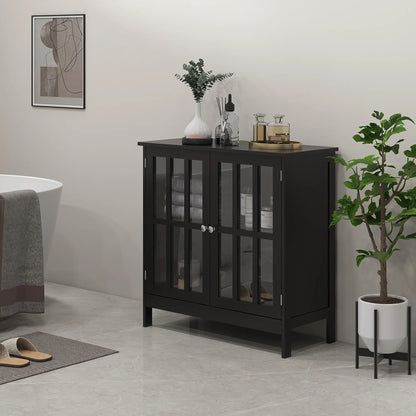 Modern Kitchen Buffet Cabinet, 2 Doors, Dining Room Sideboard, Black Bar Cabinets at Gallery Canada