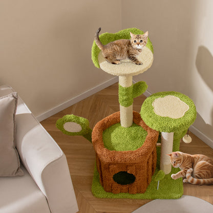 Cute Cat Tree Indoor Pet Jungle Activity Center, Green Cat Trees Condos & Scratchers at Gallery Canada