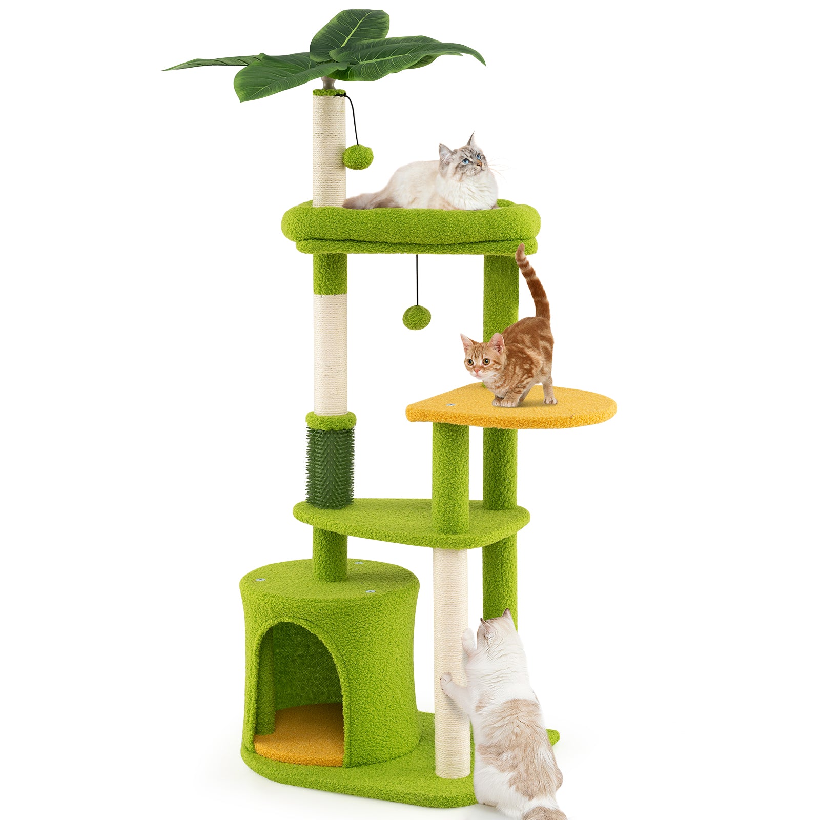Cute Cat Tree for Adult Cats Multi-level Kitty Tower, Green Cat Trees Condos & Scratchers at Gallery Canada