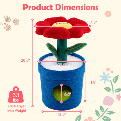 Cute Cat Tree With Flower Perch For Indoor Cats, Red Cat Trees Condos & Scratchers at Gallery Canada