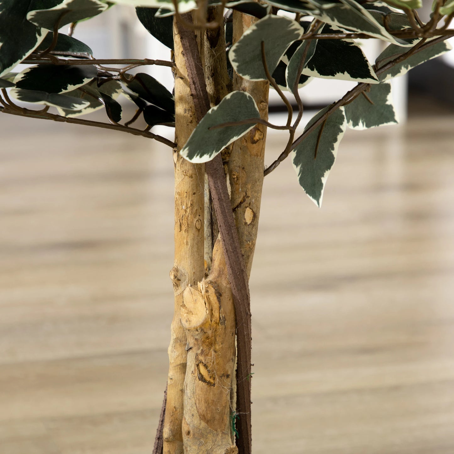 4.3FT Artificial Ficus Tree, Fake Plant in Nursery Pot, Indoor Decor Artificial Trees at Gallery Canada