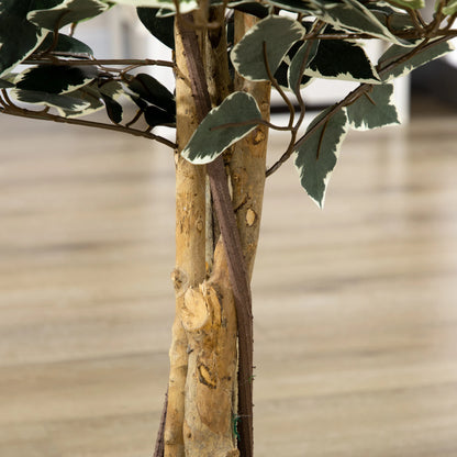 4.3FT Artificial Ficus Tree, Fake Plant in Nursery Pot, Indoor Decor Artificial Trees at Gallery Canada