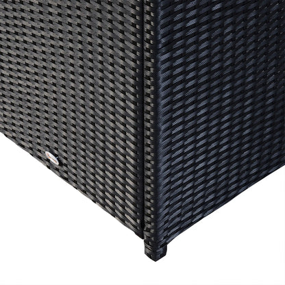 5-Piece Wicker Patio Dining Set, Removable Cushions, Glass Table, Cream Outdoor Dining Sets at Gallery Canada