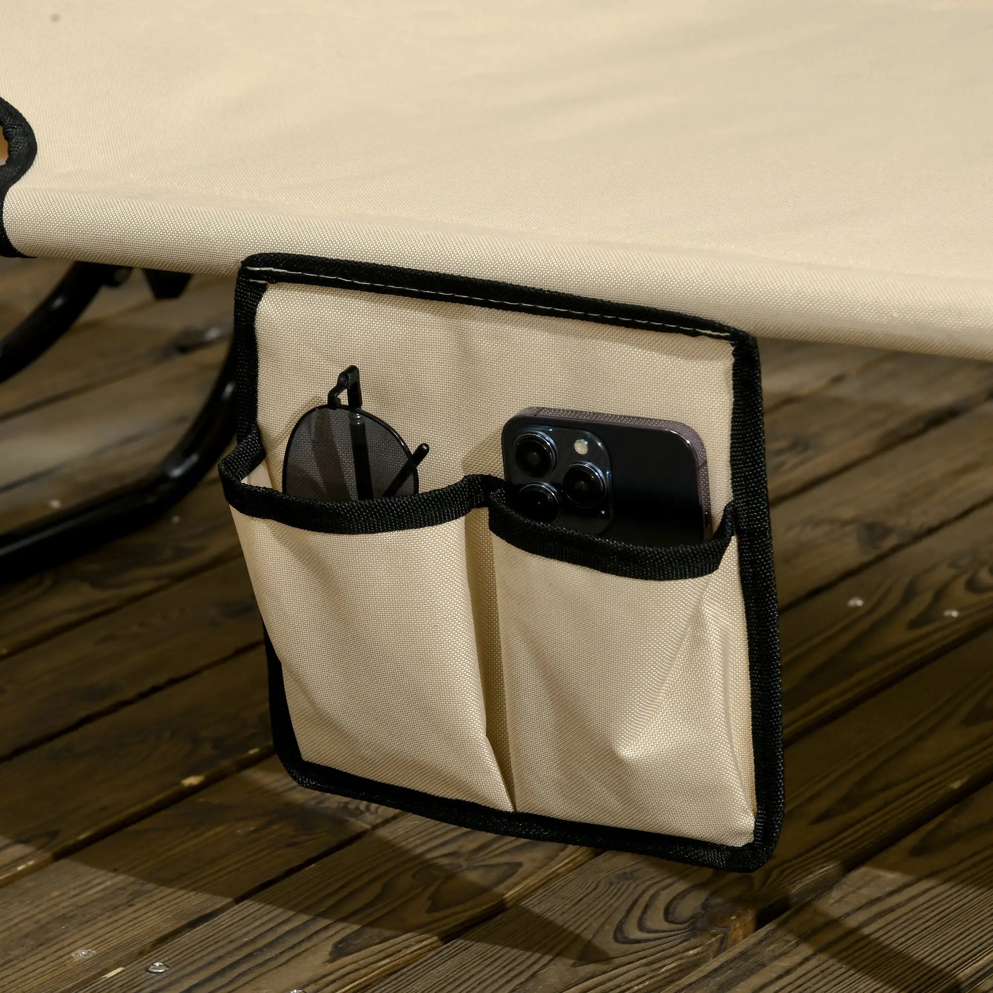 2 Piece Folding Chaise Lounges, Reclining Back, Sunshade, Pool, Beach, Patio Lounger Chairs at Gallery Canada