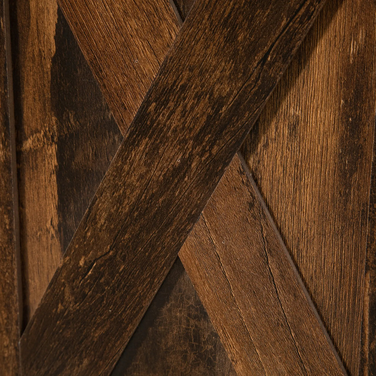 Buffet industriel, armoire buffet avec portes coulissantes de grange, marron rustique, marron