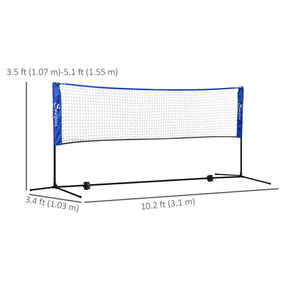 10ft Badminton Net, Height Adjustable, with Carry Bag, Blue Badminton at Gallery Canada