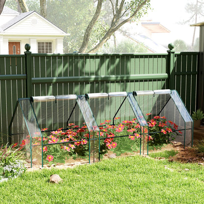 Portable Mini Greenhouse Tunnel, Zippered Roll-up Doors, Clear Greenhouses at Gallery Canada