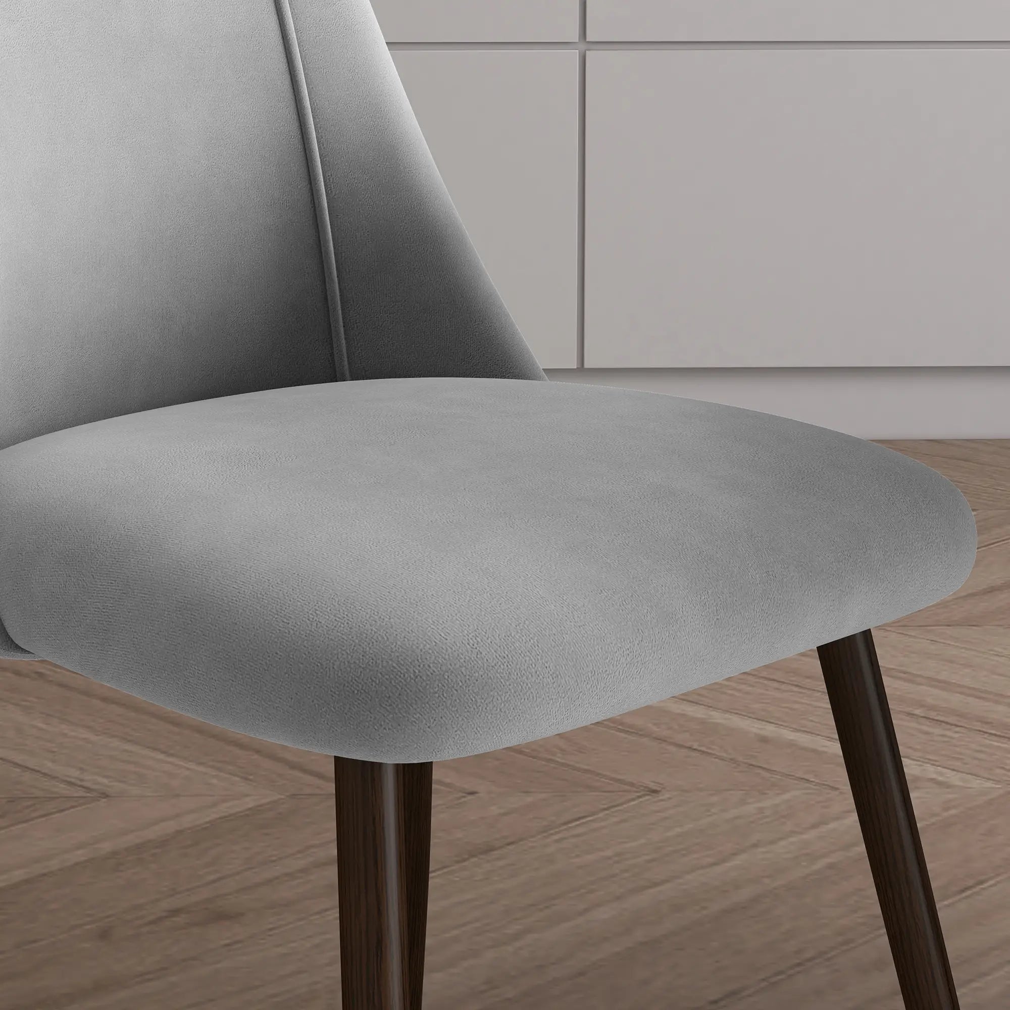 Upholstered Dining Chairs Set of 4, Velvet Accent, Grey Bar Stools at Gallery Canada
