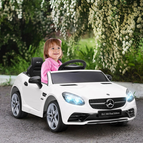 12V Ride On Car, Parent Remote Control, For 3-6 Years, White