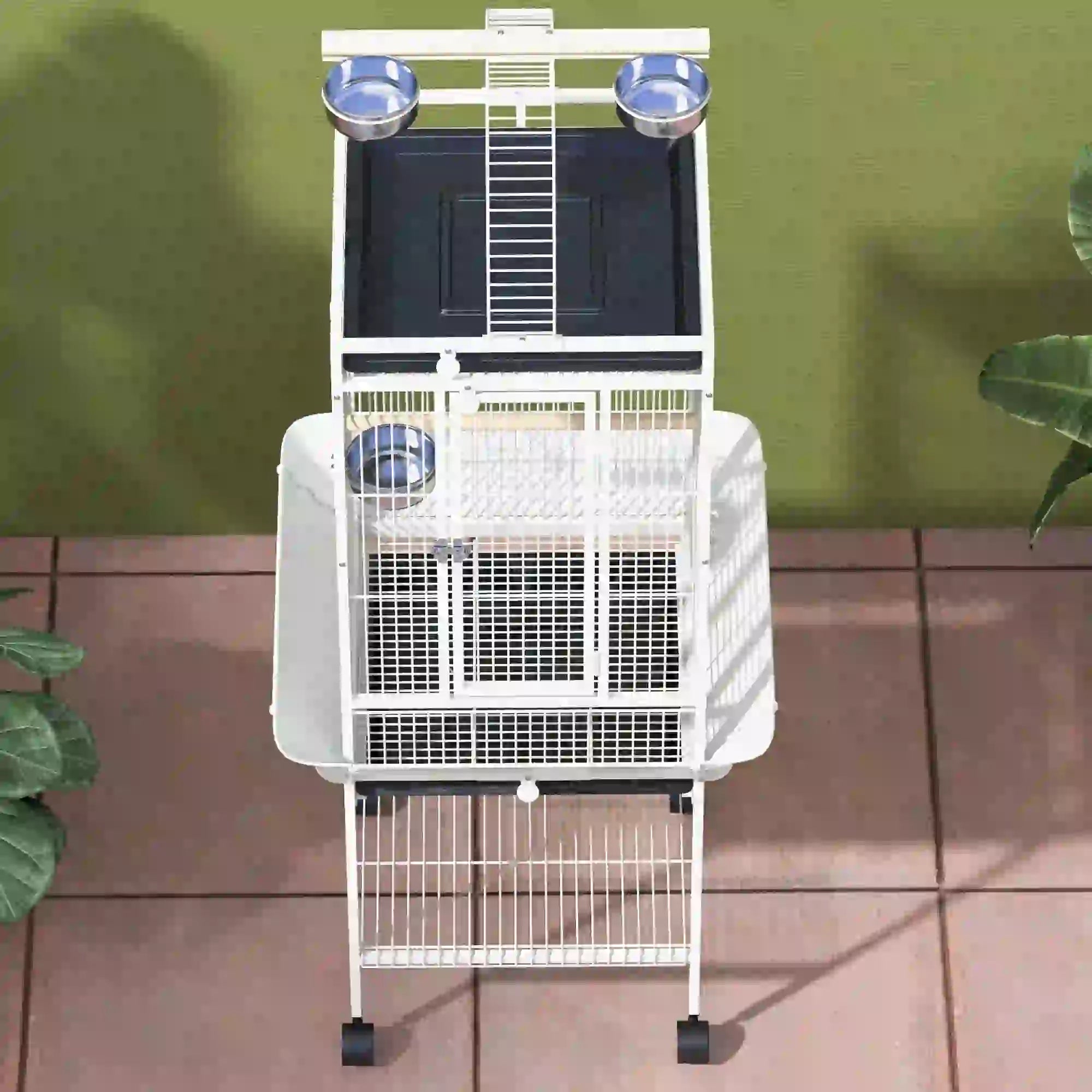 61.5 Inch Bird Cage for Parakeet, Cockatiel, Stand, Pull Out Tray, Play Top Bird Cages at Gallery Canada