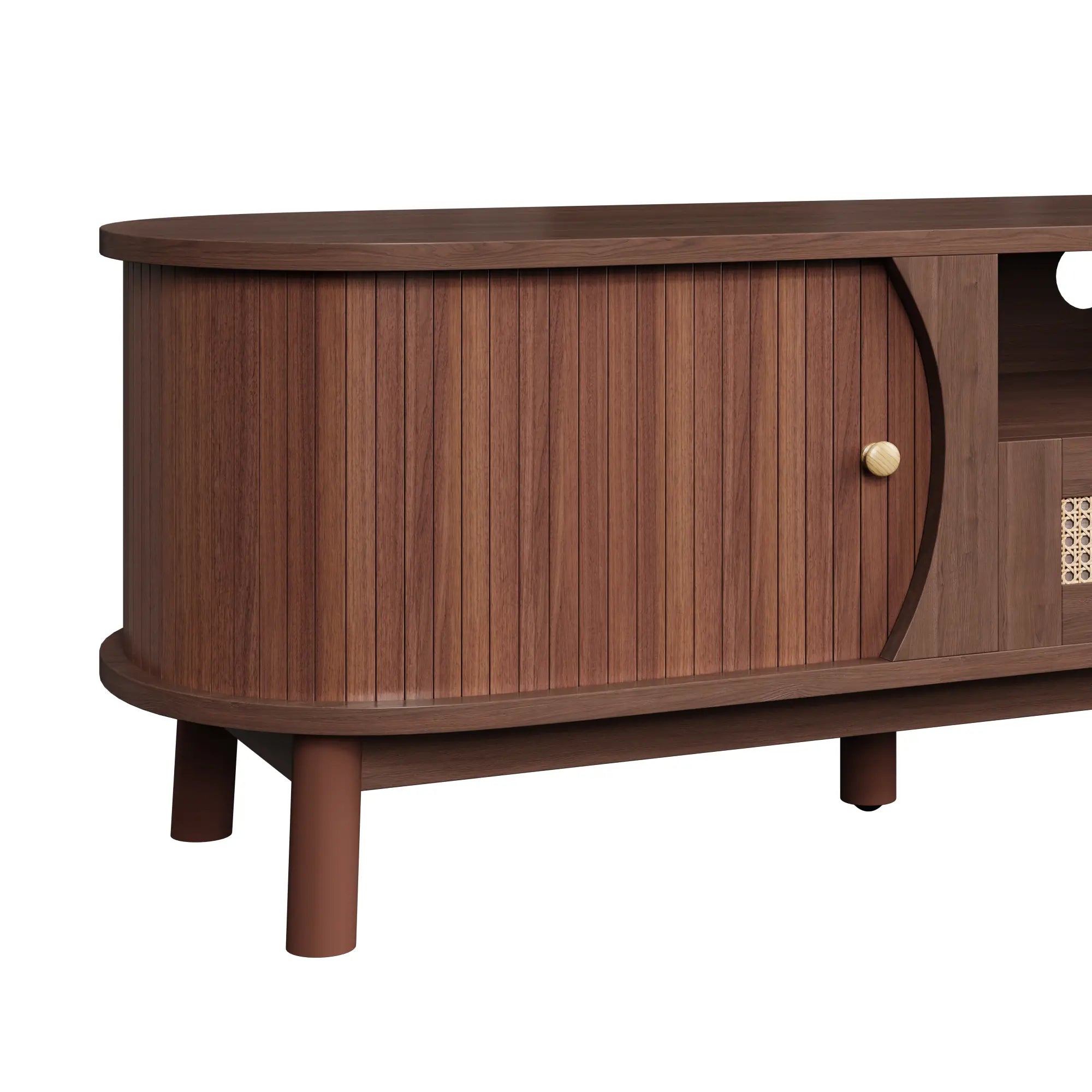 TV Stand, Solid Wood Doors, Drawers, 65