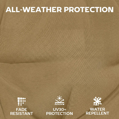 Patio Chair Cushions Set Of 4, Waterproof Non-Slip, 44"x21", Khaki Patio Chair Cushions at Gallery Canada