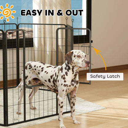 Heavy Duty Dog Playpen, 6 Panels, 39"H, Door for Large Dogs Houses, Kennels & Pens at Gallery Canada
