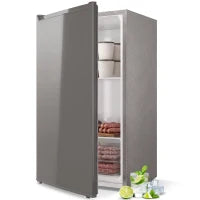 Compact Upright Freezer, 2.1 Cubic Feet, Reversible Door, Grey
