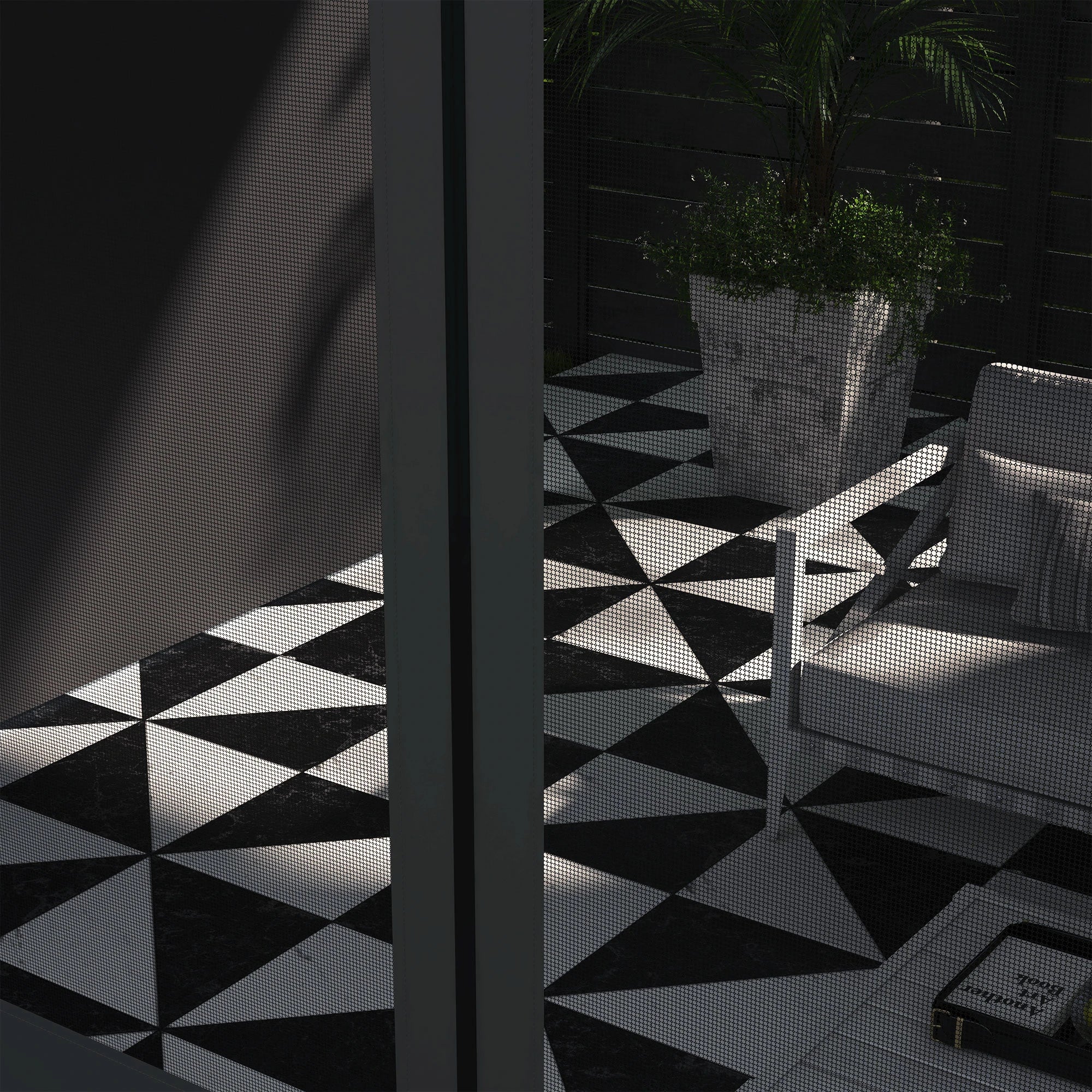 10' x 13' Wall Pergola, Outdoor Gazebo, UV Resistant, Dark Grey Pergolas at Gallery Canada