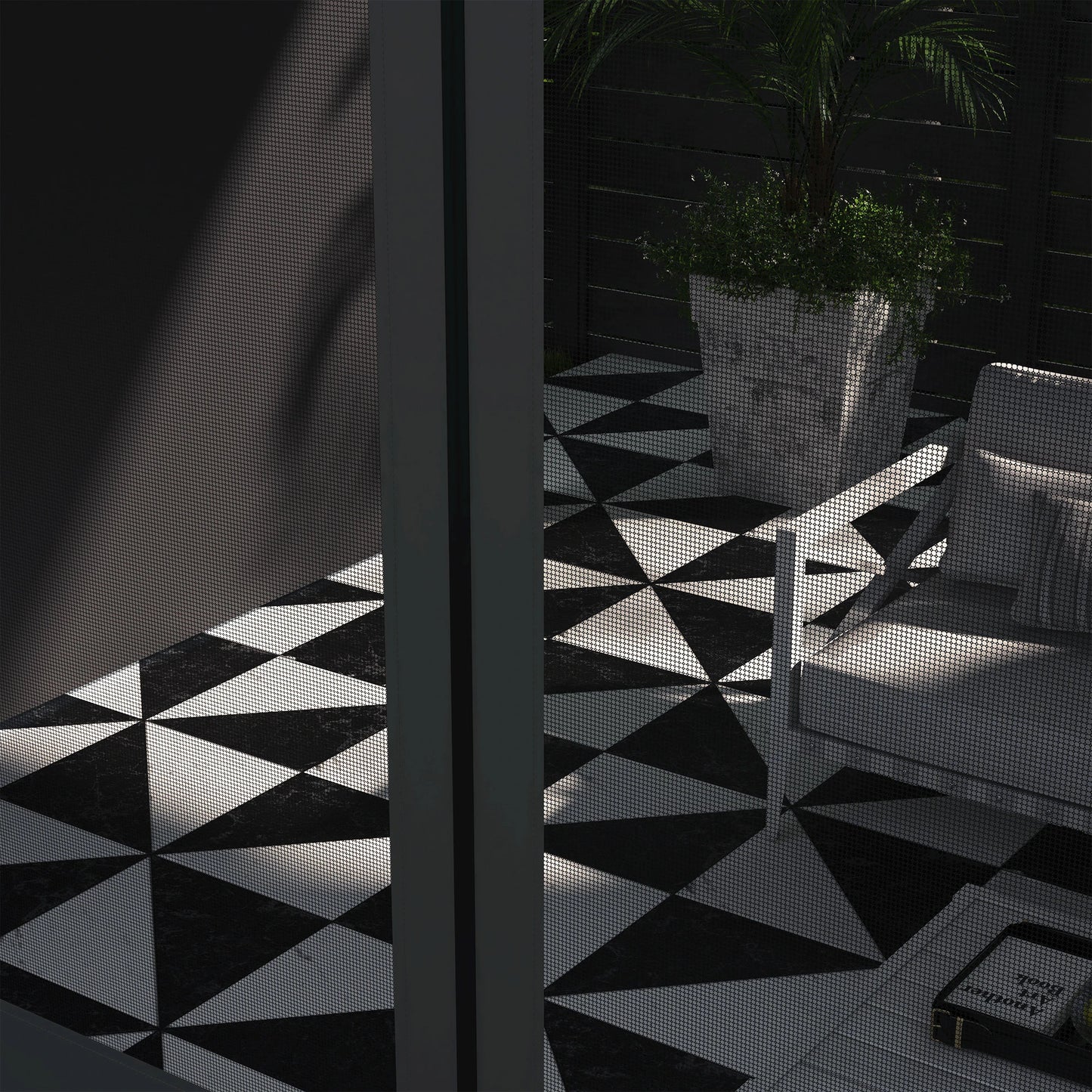 10' x 13' Wall Pergola, Outdoor Gazebo, UV Resistant, Dark Grey Pergolas at Gallery Canada