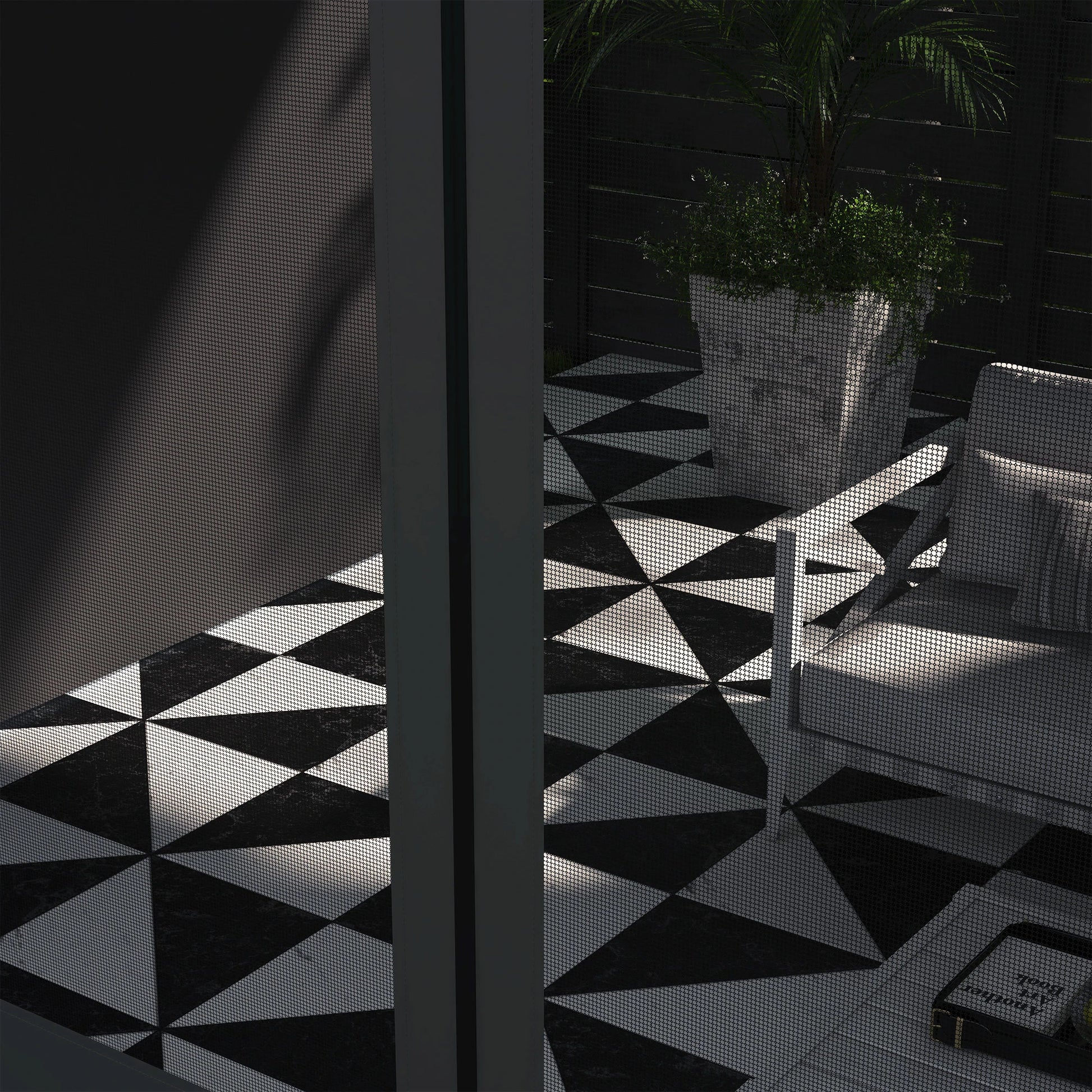 10' x 13' Wall Pergola, Outdoor Gazebo, UV Resistant, Dark Grey Pergolas at Gallery Canada