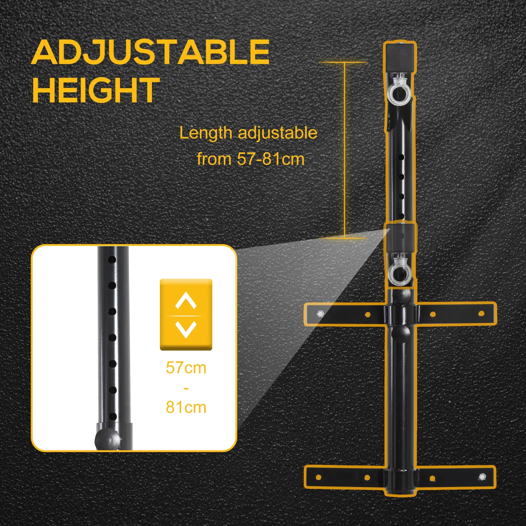 Heavy Duty Boxing Punch Bag Hanger, Wall Mount, 220lbs, Black Punching Bag Hangers at Gallery Canada